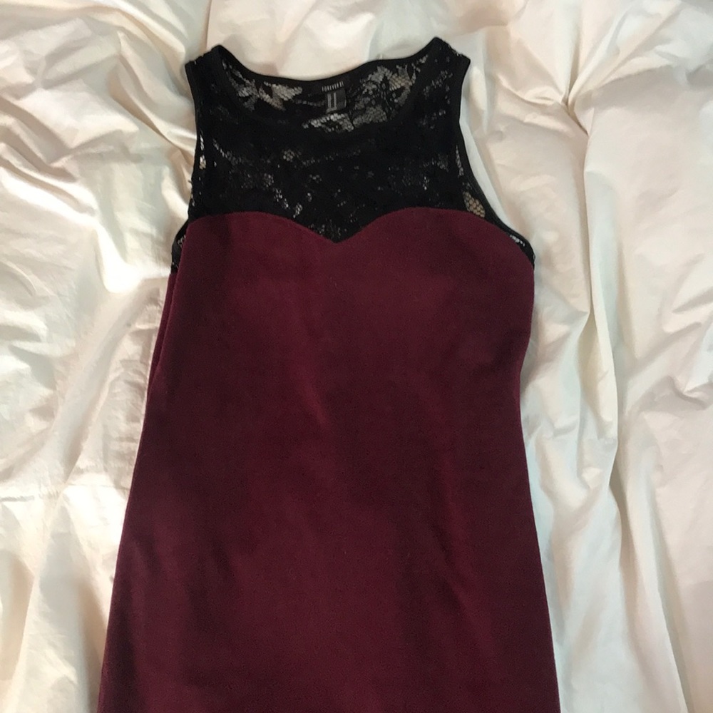 Bodycon dress with black lace from Forever 21